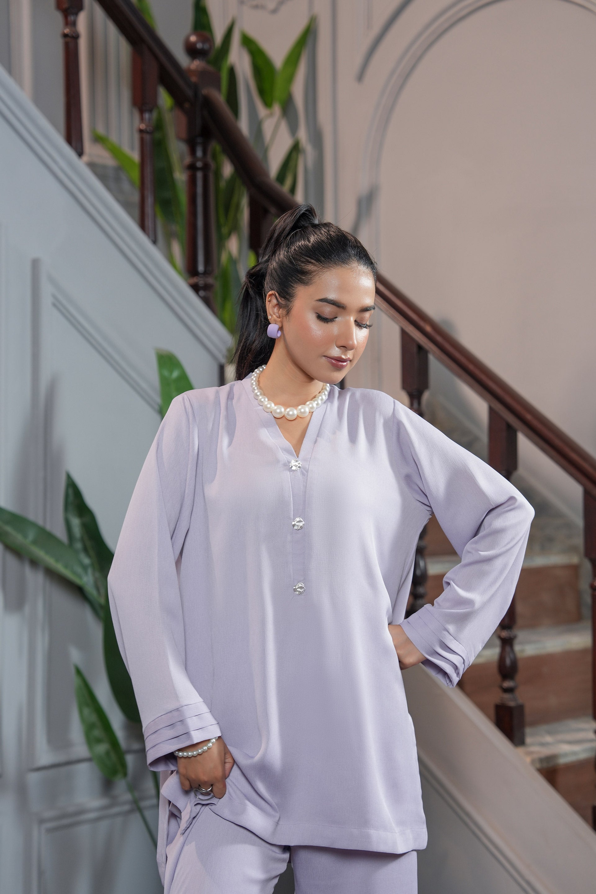 Lilac Mist Elegance Co-ord Set