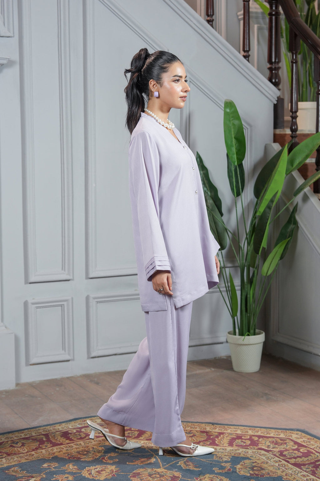 Lilac Mist Elegance Co-ord Set