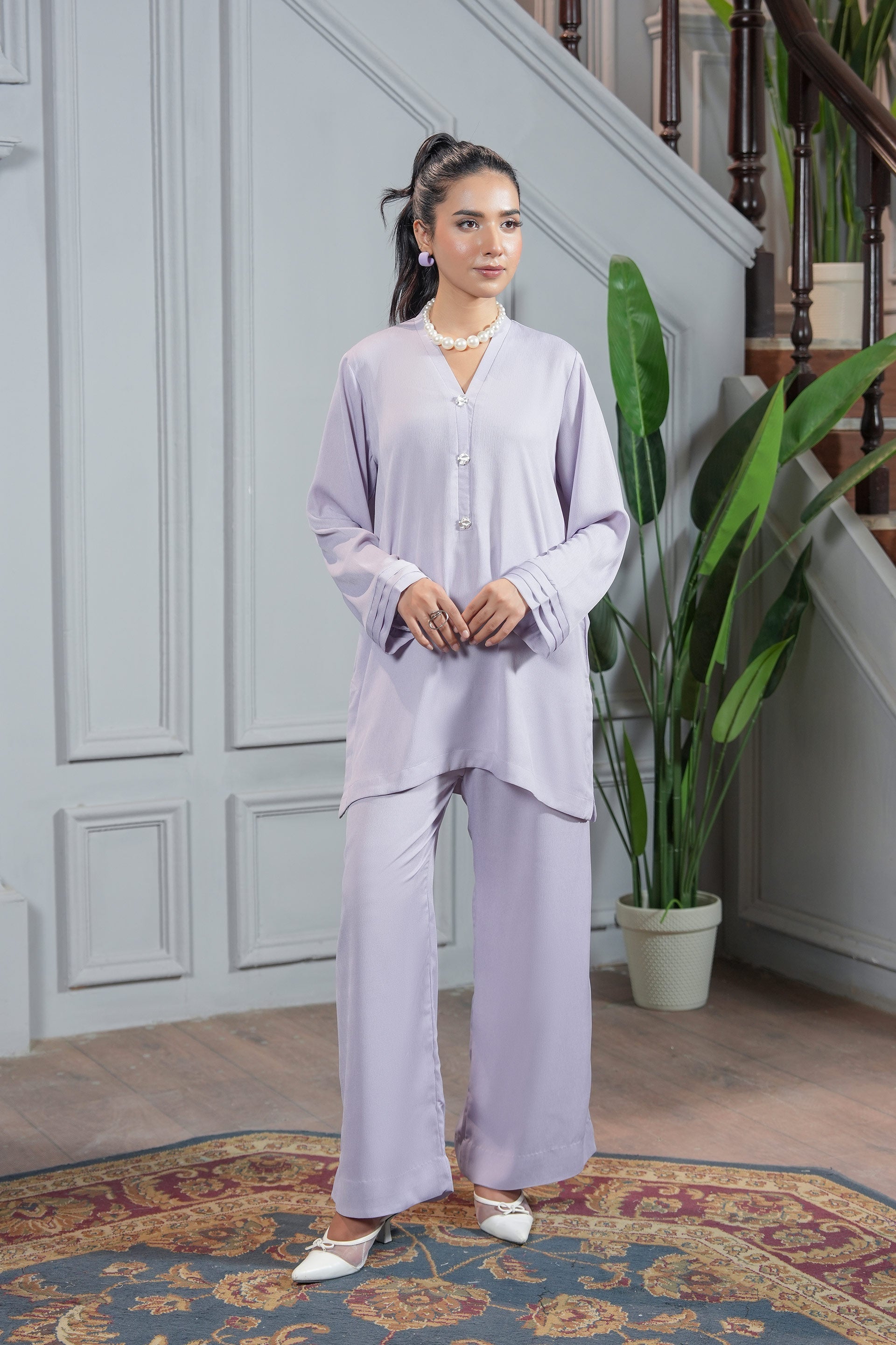 Lilac Mist Elegance Co-ord Set
