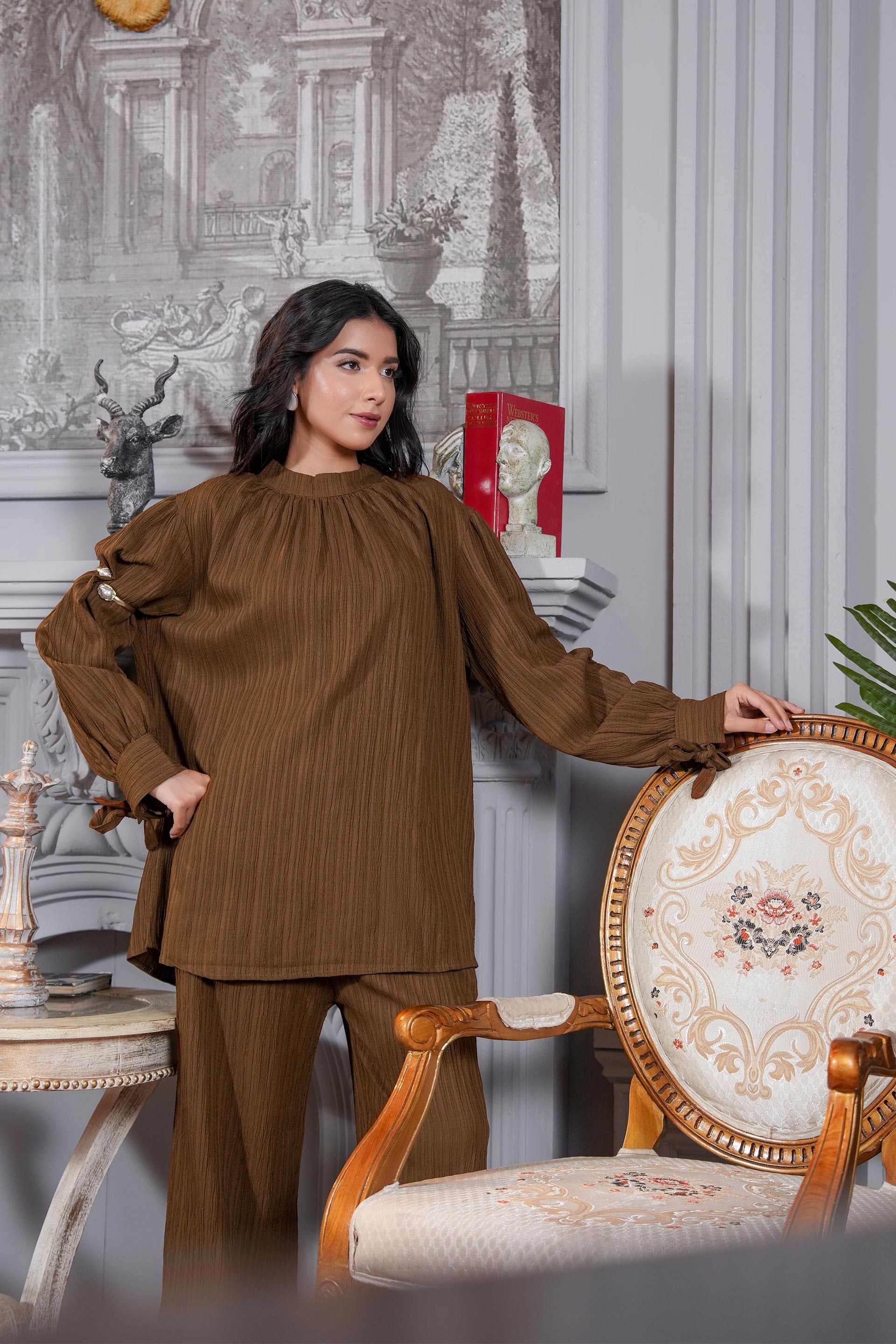 Mocha Elegance Co-ord Set
