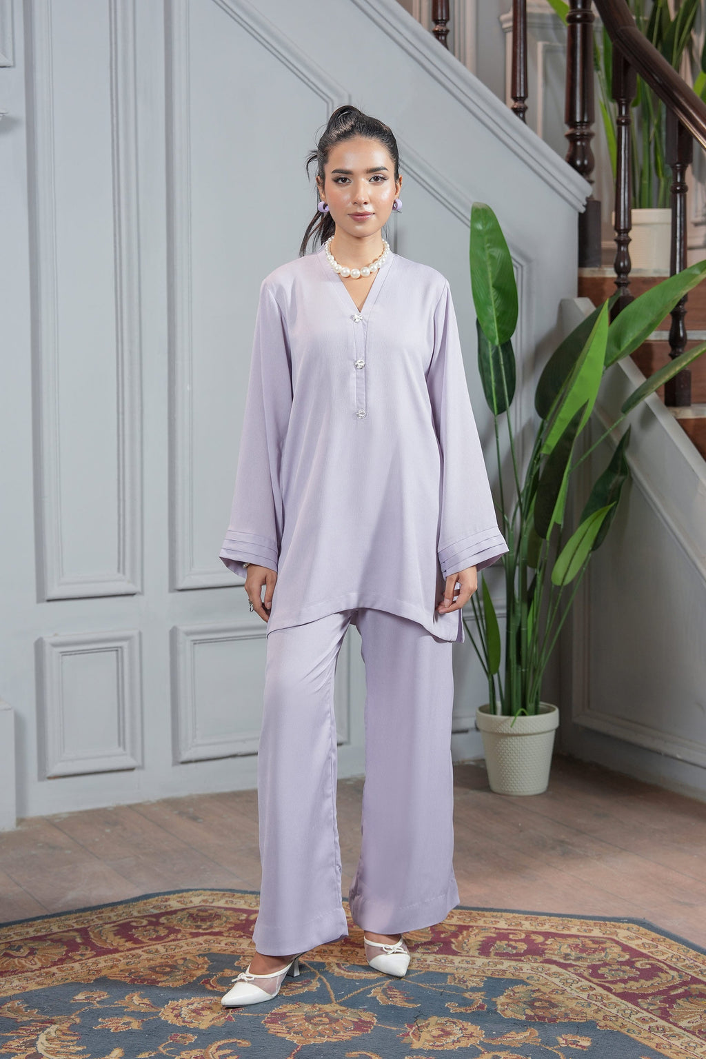 Lilac Mist Elegance Co-ord Set