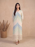 2PC Summer Embroidered Suit